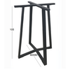 Bistro Ψηλη 60x60x105εκ. Βαση Μεταλλικη με Ρεγ/ρους