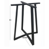 Bistro Μεσαιου Υψους 60x60x93εκ. Βαση Μεταλλικη με Ρεγ/ρους