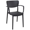 Σετ Τραπεζαρίας 5τμχ Ares Loft Black 140χ80χ75εκ.