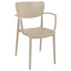 Σετ Τραπεζαρίας 5τμχ Ares Loft Taupe 140χ80χ75εκ.
