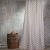 Κουρτινα Μπανιου 180x200 zig zag Beige 180(π) x 200(υ)