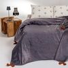 Κουβερτα Flannel Υπερδιπλη Berlin Dark Grey 220x240