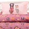 Σετ Μαξιλαροθηκες Indian Girl Violet Kids Line 50x70