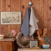 Πετσετες Κουζινας σετ 2 Τεμαχιων Carrot Grey 45x65