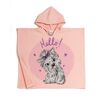 Παιδικο Ποντσο Θαλασσης Puppy Pink 60x60