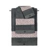 Σετ 3τμχ Πετσέτες Root Lilac-Anthracite guy Laroche  100% Cotton 500 Gr/m 2