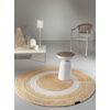 Χαλί Majestic White Round 150εκ. guy Laroche  100% Jute