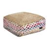 Πούφ Boho Multi 50x50x25 guy Laroche  50% Cotton - 50% Jute