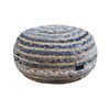 Πούφ Ottoman Denim 50x25 guy Laroche  50% Cotton - 50% Jute