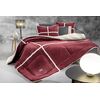 Προσφορα!! Κουβερτοπάπλωμα Astra Wine 160x220 Δωρο Μαξιλαράκι Διακοσμητικό guy Laroche  100% Flannel