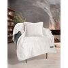 Ριχτάρι Bolzano Ivory 130x170 + Διακοσμητικό Μαξιλάρι guy Laroche  100% Velvet Pol.