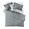 Παπλωματοθήκη Diaz Aqua Grey 225x245 Suede guy Laroche Grey top Μicrosuede / Bottom Βαμβάκι