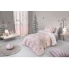 Σετ 2τμx. Παιδικής Παπλωματοθήκης Forest Pudra 165x225 guy Laroche Coral 100% Cotton