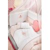 Σετ Σεντόνια 3τμχ. Bebe Corona Saint Clair Pink 100% Βαμβάκι