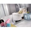 Σετ Σεντόνια 3τμχ. Blue Stripes 165x250 Saint Clair Blue 100% Βαμβάκι