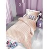 Σετ Σεντόνια 3τμχ. Pink Stripes 165x250 Saint Clair Pink 100% Βαμβάκι