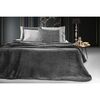 Κουβέρτα Βελουτέ Μονή 160x220cm guy laroche logo - anthracite polyester