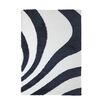 Χαλί Toscana Shaggy Branco Black White Royal Carpet