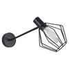 Se21-bl-22-gr1 Adept Black Wall Lamp Black Metal Grid+