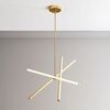 Se led 50 Vamos Pendant Gold 22w 3cct 50x50x110cm Ip20 220v 2 Years Warranty
