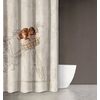 Κουρτίνα Μπάνιου Animal  des 203 με Κρίκους 180x200 Saint Clair  100% Polyester