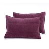 Ζεύγος Μαξιλαροθήκες 52x72cm chenille polyester nef-nef premium collection paradise - rose 036335