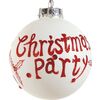 Χριστουγεννιάτικη Μπάλα Γυαλί christmas party 8cm