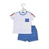 Nautica Des.11 σετ t-Shirt & Shorts Jersey Organic Μπλε Ριγέ 68cm