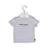 Nautica Des.15 t-Shirt  Jersey Organic Γκρι Ριγέ 92cm 2 Ετών