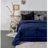 Παπλωμα Μονο 160x240-Flaνnel-Sherpa Luster Navy