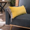 Μαξιλαροθήκη Velvet 14 Με Κρόσι (30x60cm) - 30x60cm με γέμιση