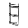 ESTIA ΕΤΑΖΕΡΑ ELEGANT ΜΕΤΑΛΛΙΚΗ ΓΩΝΙΑΚΗ 3 ΘΕΣΕΩΝ 54x28x18cm ΜΑΥΡΗ