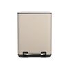 ESTIA ΧΑΡΤΟΔΟΧΕΙΟ ΜΠΑΝΙΟΥ CUBIC SOFT CLOSE 6lt TAUPE