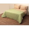 Κουβερτώριο Δίχρωμο Υπέρδιπλο 220x240 Microfiber Πράσινο/μπεζ
