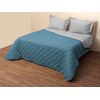 Κουβερτώριο Δίχρωμο Μονό 160x240 Microfiber Γκρι/πετρόλ