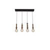 HL-040R-4P MELODY AGED WOOD PENDANT