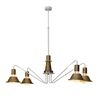 HL-3521-4 EMILY OLD BRONZE & WHITE PENDANT