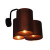 HL-3567-3PB BRODY OLD COPPER & BLACK WALL LAMP