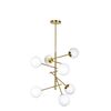 SE 110-7 PRATO PENDANT BRASS GOLD WITH 7 OPAL GLASSES Φ15 Γ4