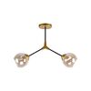 KQ 51454/2 CONELLY BLACK, BRASS AND HONEY PENDANT Ζ3