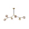 KQ 51454/6 CONELLY BLACK, BRASS AND HONEY PENDANT Ζ3