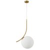 SE21-GM-30 SCEPTRE GOLD MATT OPAL GLASS PENDANT Γ3