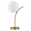 SE21-GM-25 SCEPTRE GOLD MATT TABLE LAMP OPAL GLASS E2