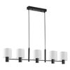 SE21-BL-120-SH1 ADEPT BLACK PENDANT WHITE SHADE+