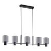 SE21-BL-120-SH2 ADEPT BLACK PENDANT GREY SHADE+