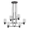 SE21-BL-100-SH1 ADEPT BLACK PENDANT WHITE SHADE+