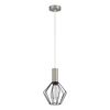 SE21-NM-4-GR1 ADEPT TUBE Nickel Matt Pendant Black Metal Grid+