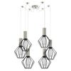 SE21-NM-4-NM6-GR1 ADEPT TUBE Nickel Matt Pendant Black Metal Grid+