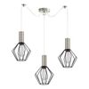 SE21-NM-4-NM3-GR1 ADEPT TUBE Nickel Matt Pendant Black Metal Grid+