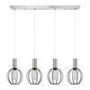 SE21-NM-4-4NM-GR2 ADEPT TUBE Nickel Matt Pendant Black Metal Grid+